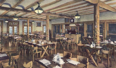 original view of coffee shop at bright angel lodge