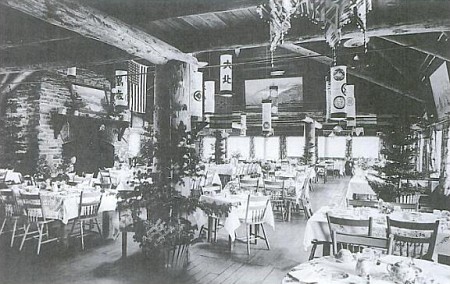 dining room at going to the sun chalets