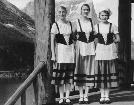 wait staff at going to the sun chalets