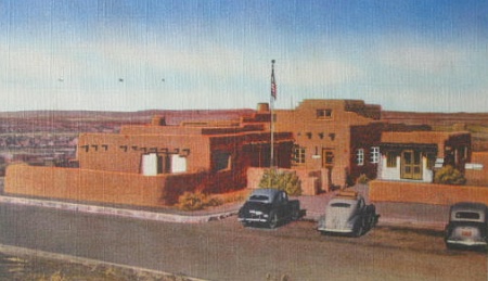 different vintage views of the Painted Desert Inn