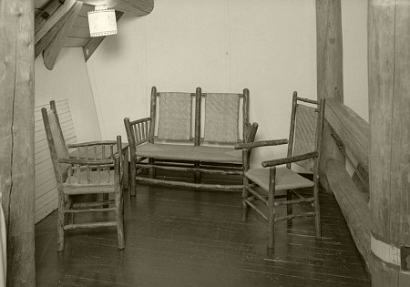 one of the comfortable nooks on the mezzanine