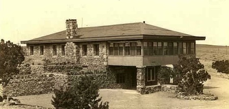 the original stone tree house painted desert inn
